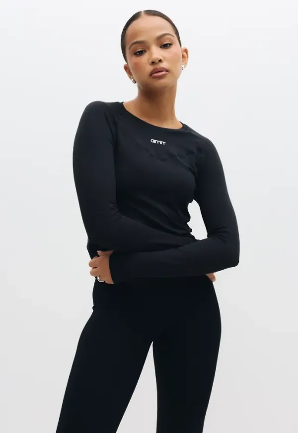 Aim'n - Svart - Soft Basic Long Sleeve
