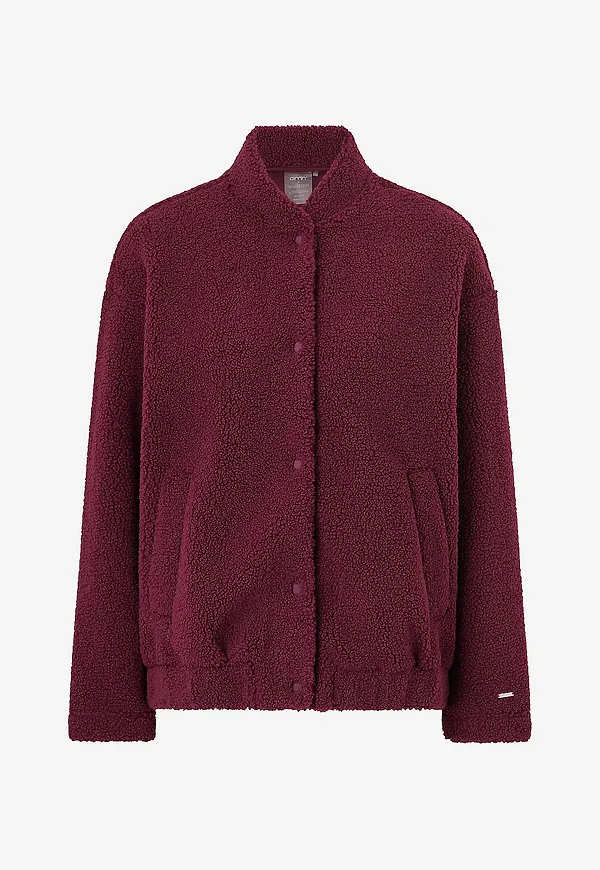 Aim'n - Teddyjacka Pile Coach Jacket - Röd
