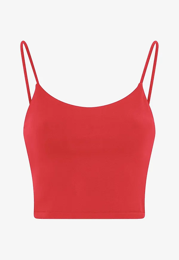 Aim'n - Topp Shape Seamless Strap Singlet - Röd