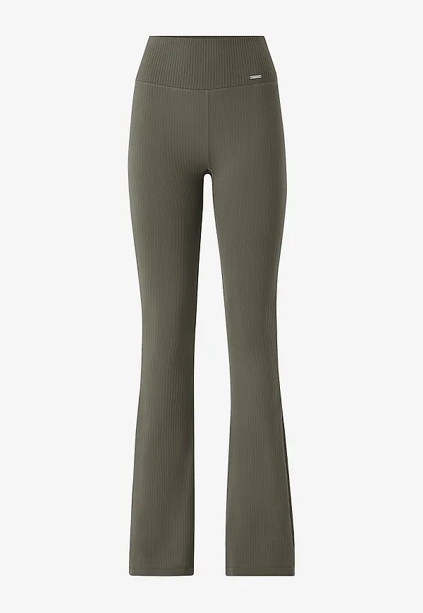 Aim'n - Träningstights Ribbed Seamless Flare Tights - Grön