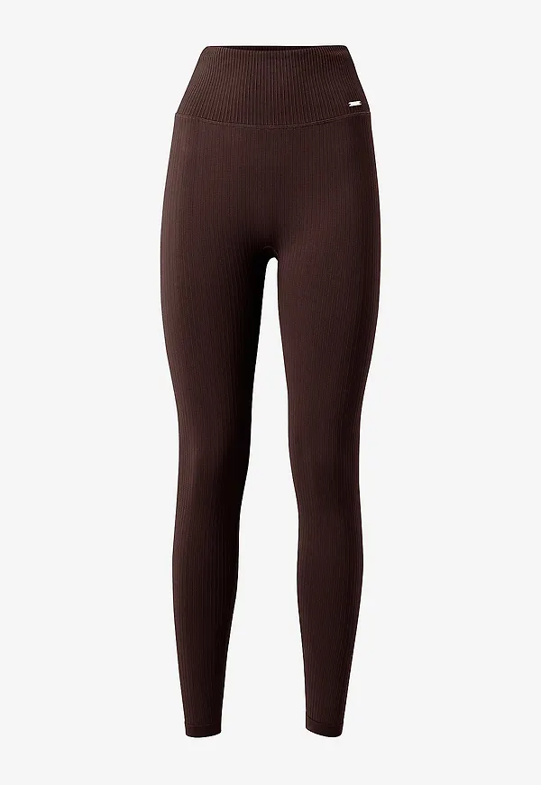 Aim'n - Träningstights Ribbed Seamless Tights - Brun