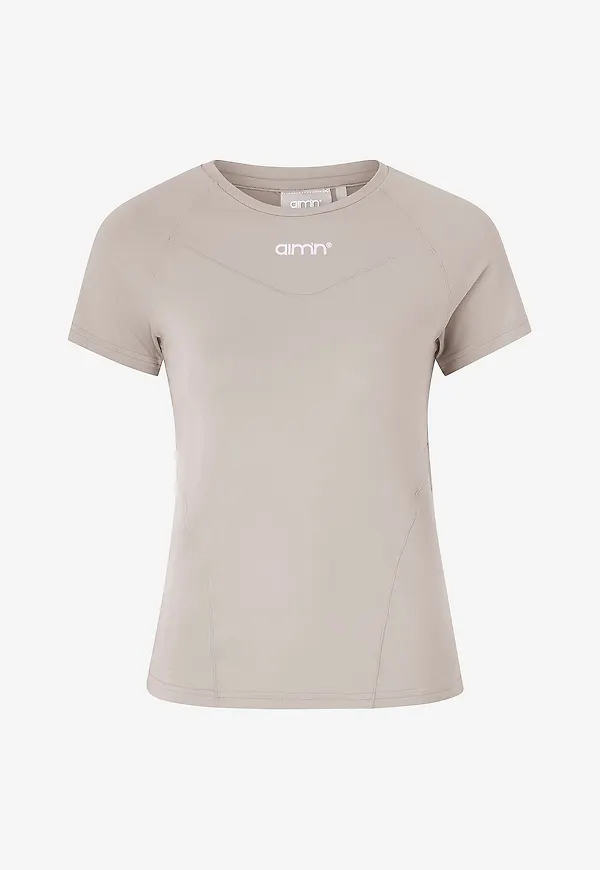 Aim'n - Träningstopp Espresso Soft Basic Short Sleeve - Brun