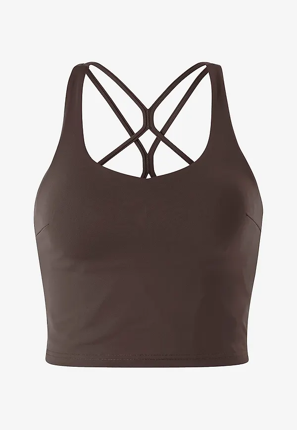 Aim'n - Träningstopp Sculpting Strappy Bralette - Brun