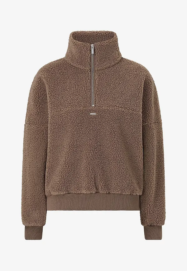 Aim'n - Träningströja Pile Half Zip - Brun
