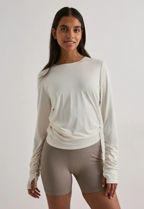 Aim'n - Vit - Luminous Draped Long Sleeve