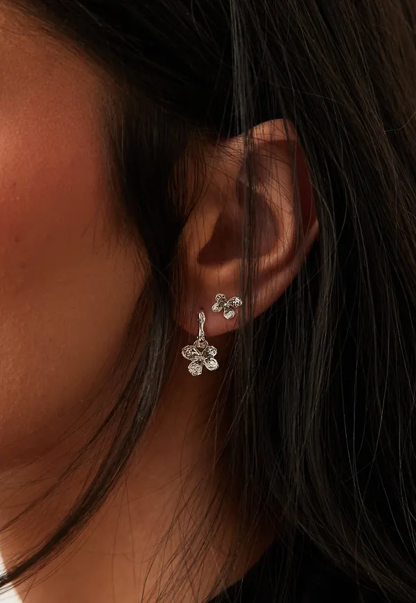 Ajani Earrings 2-in-1 Set, Silver