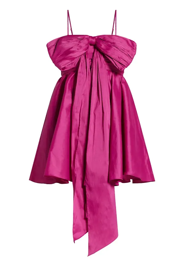 Aje miniklänning med rosett - Rosa – Farfetch