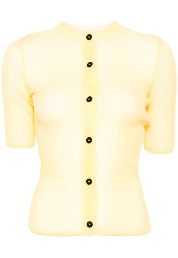 ALAINPAUL stickad topp - Gul