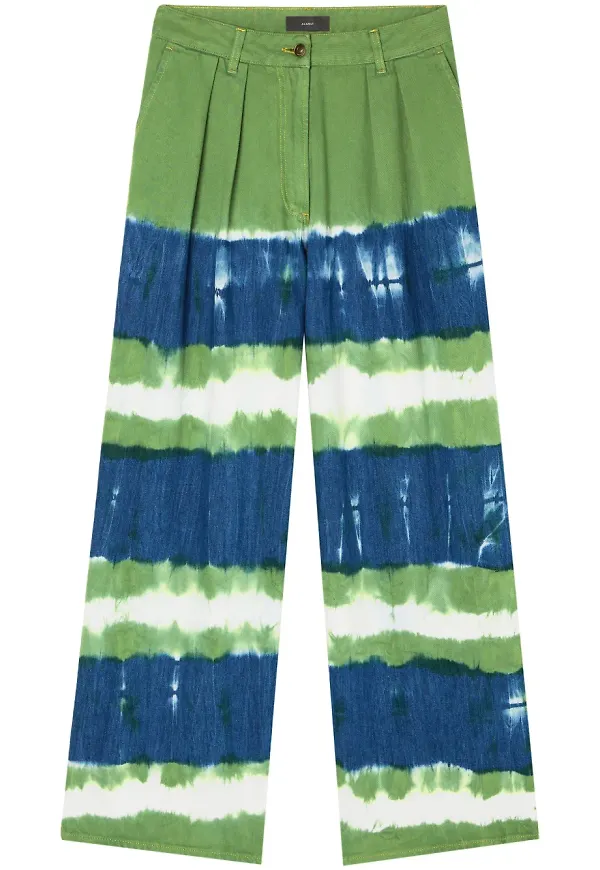 Alanui Magic Journey batikfärgade jeans - Blå