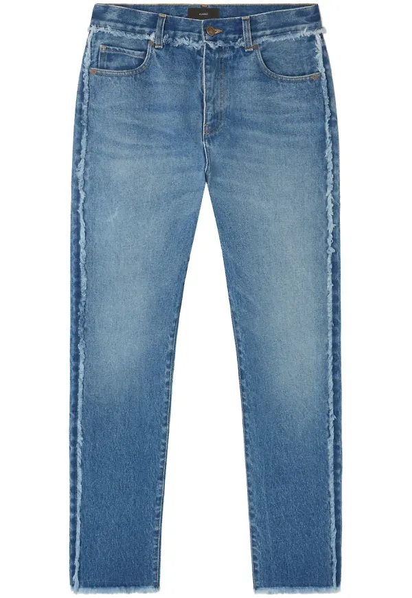 Alanui straight-jeans med fransar - Blå