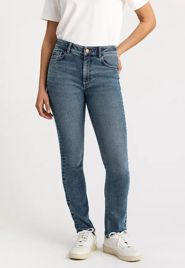 SLIM Alba stretch jeans med medelhög midja