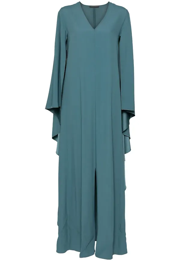 Alberta Ferretti kaftan i crêpe - Blå