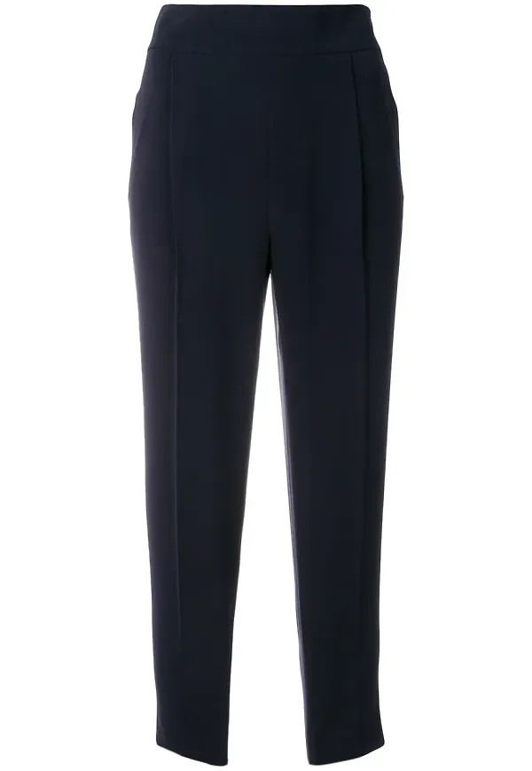 Alberto Biani cropped trousers - Blå