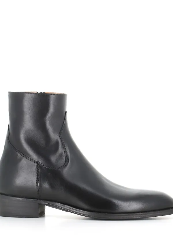 Alberto Fasciani ankelboots i läder - Svart