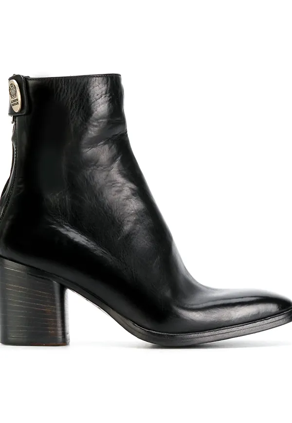 Alberto Fasciani mid heel ankle boots - Svart