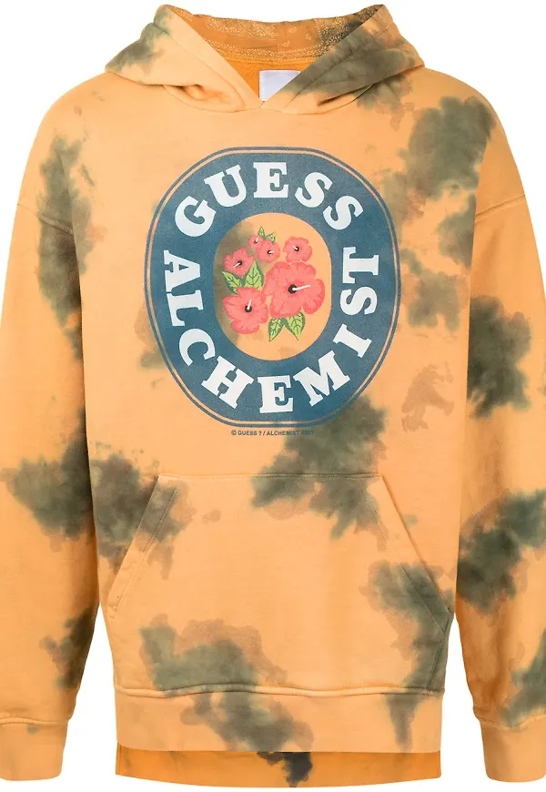 Alchemist batikmönstrad hoodie - Gul