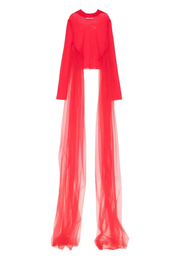 Alchemy halvskirt linne - RED