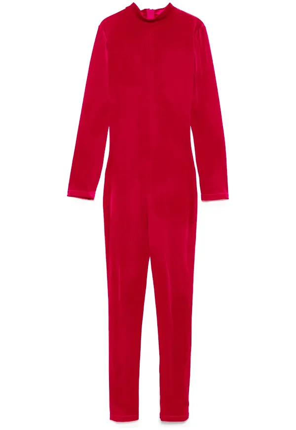 Alchemy jumpsuit i velour - Rosa