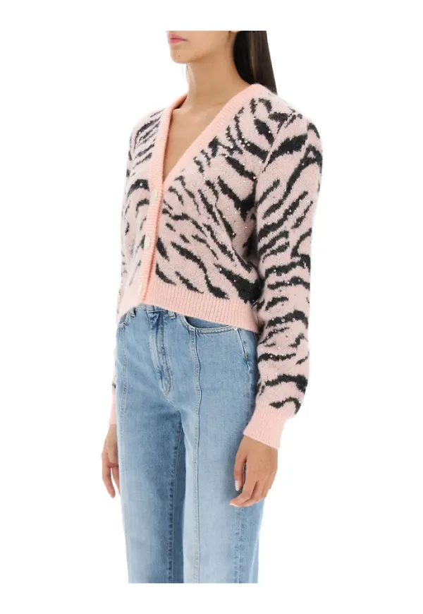 Alessandra Rich Cardigans Rosa, Dam