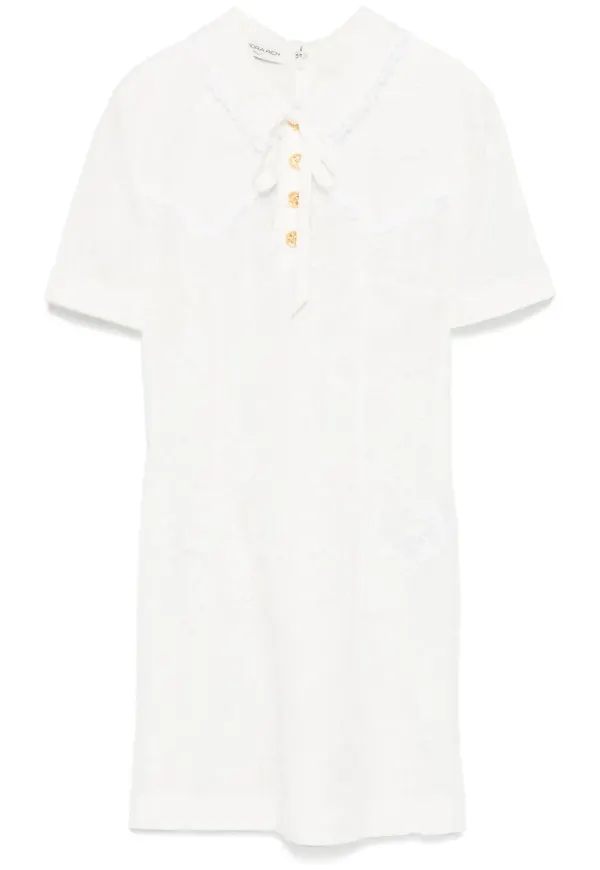 Alessandra Rich miniklänning med rosett - 822 - WHITE