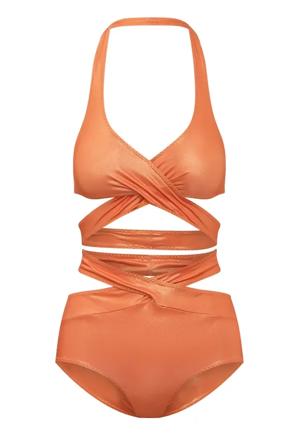 ALESSANDRO VIGILANTE bikini med remspänne - Orange