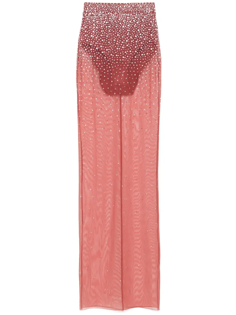 Alex Perry maxikjol med strass - Brun