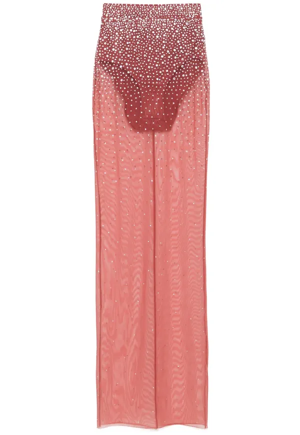 Alex Perry maxikjol med strass - Brun
