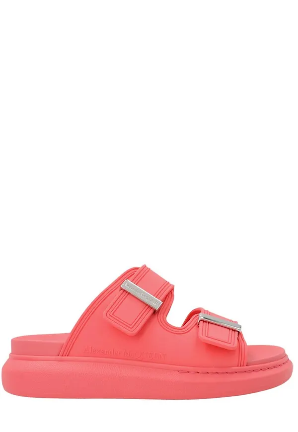 Alexander McQueen - Flip-flops - Röd - Dam - Storlek: 38 EU