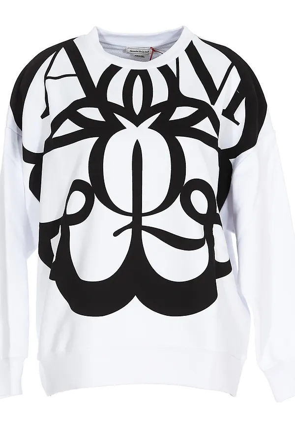 Alexander McQueen - Hoodies - Vit - Dam - Storlek: S