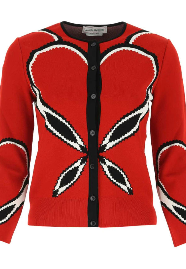 Alexander McQueen - Koftor - Röd - Dam - Storlek: M