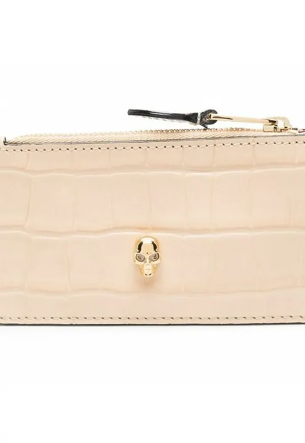 Alexander McQueen - Plånböcker - Beige - Dam - Storlek: ONE Size