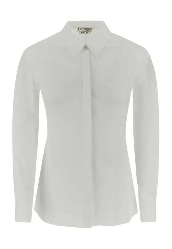 Alexander McQueen - Skjortor - Vit - Dam - Storlek: XS
