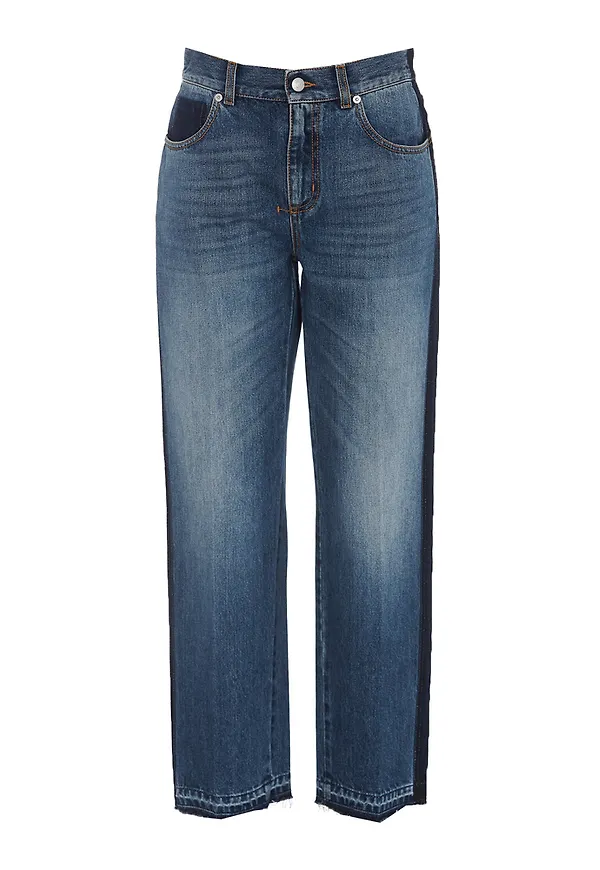 Alexander McQueen - Straight - Blå - Dam - Storlek: W24