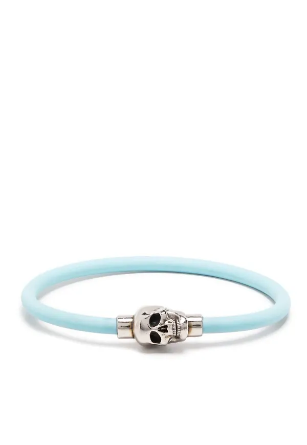 Alexander McQueen armband med dödskalle - Blå