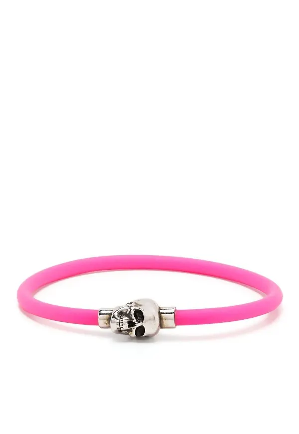 Alexander McQueen armband med dödskalle - Rosa