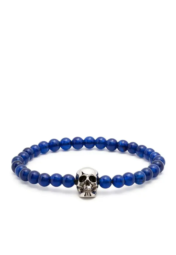 Alexander McQueen armband med dödskalle - Silverfärgad