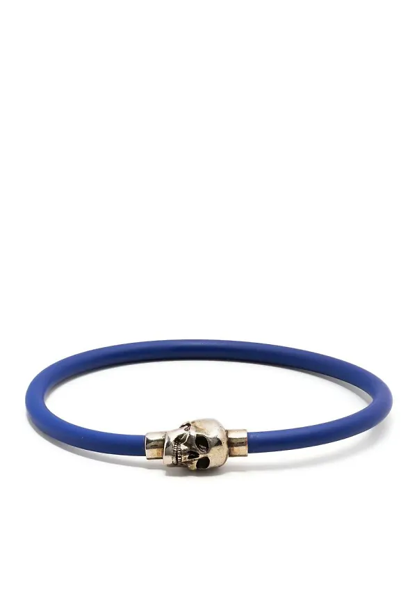 Alexander McQueen armband med dödskalle - Silverfärgad