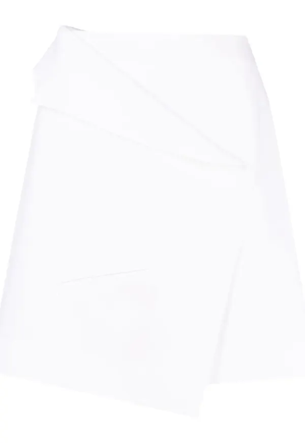 Alexander McQueen asymmetrisk omlottkjol - Neutral