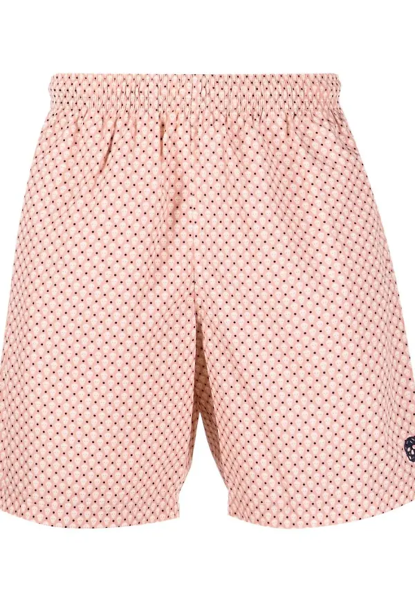Alexander McQueen badbyxor med dödskalletryck - Rosa