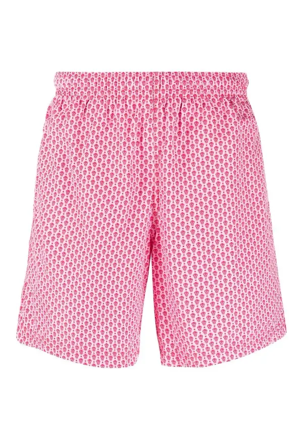 Alexander McQueen badbyxor med dödskalletryck - Rosa