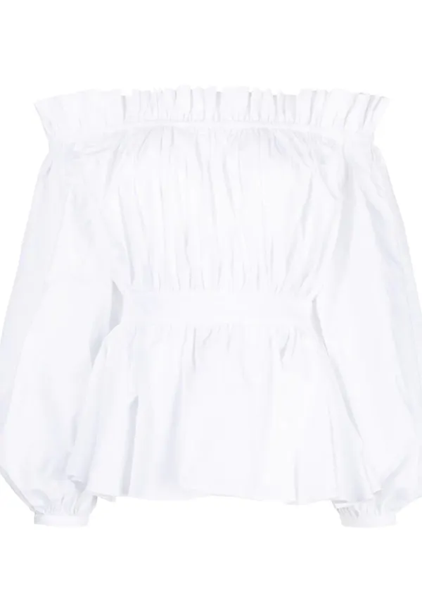 Alexander McQueen baraxlad blus - Vit