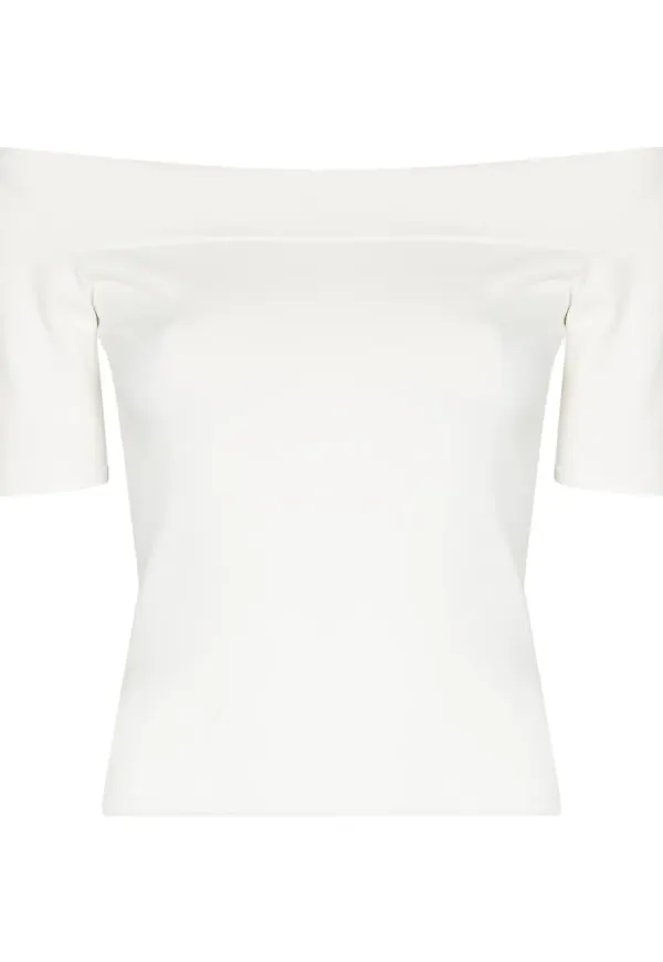Alexander McQueen baraxlad t-shirt - Vit