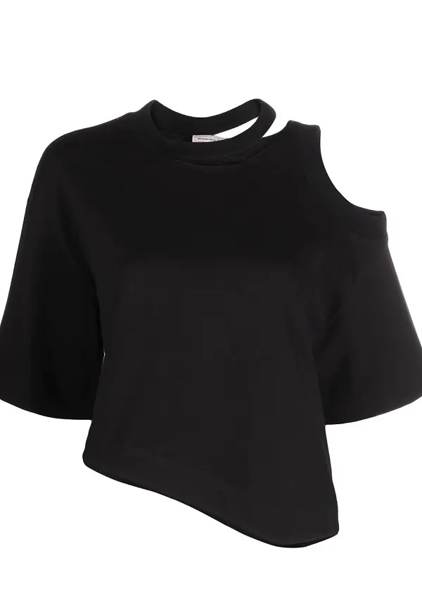 Alexander McQueen baraxlad topp - Svart