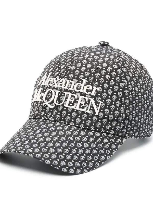 Alexander McQueen basebollkeps med dödskalle - Svart