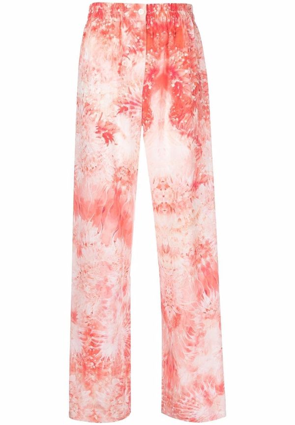 Alexander McQueen batikmönstrade pyjamasbyxor - Röd