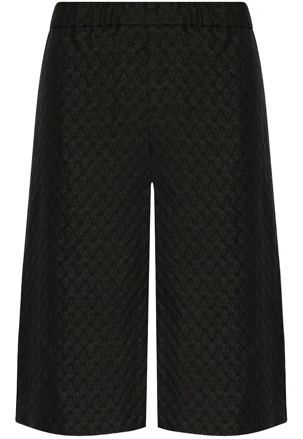 Alexander McQueen bermudashorts i jacquard - Svart