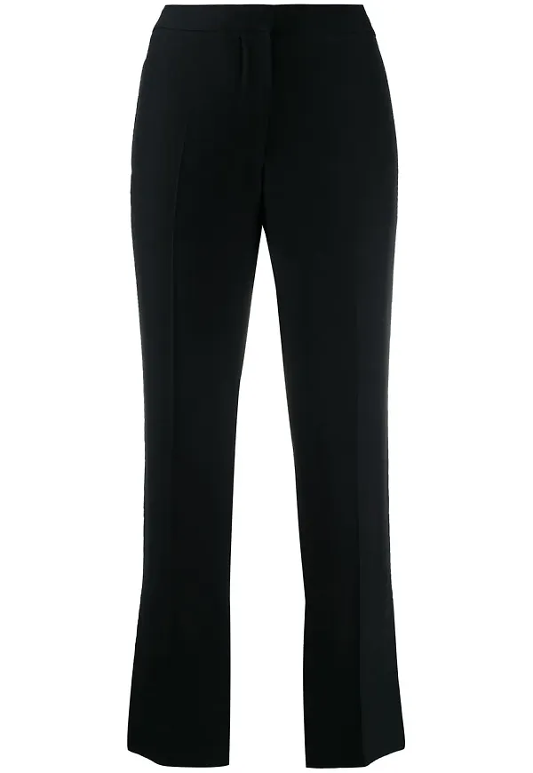 Alexander McQueen beskurna cigarettbyxor - Svart