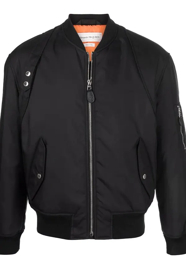 Alexander McQueen bomberjacka - Svart