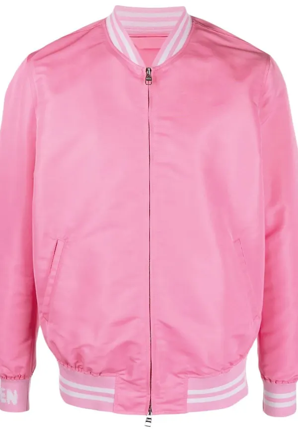 Alexander McQueen bomberjacka med logotyp - Rosa