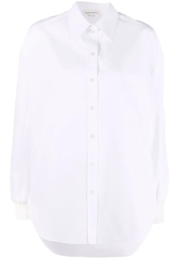 Alexander McQueen bomullsskjorta - Vit